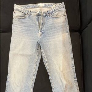 Zara Blue Straight Jeans Classic Vintage Look
